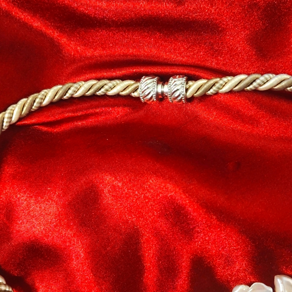 Mop Cornflake Flower Pendant/Enhancer Magnetic Sa… - image 7